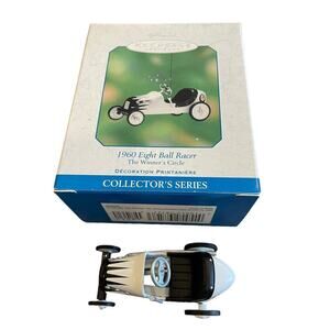 HALLMARK ORNAMENT 1960 Eight Ball Racer Classic Car 2001